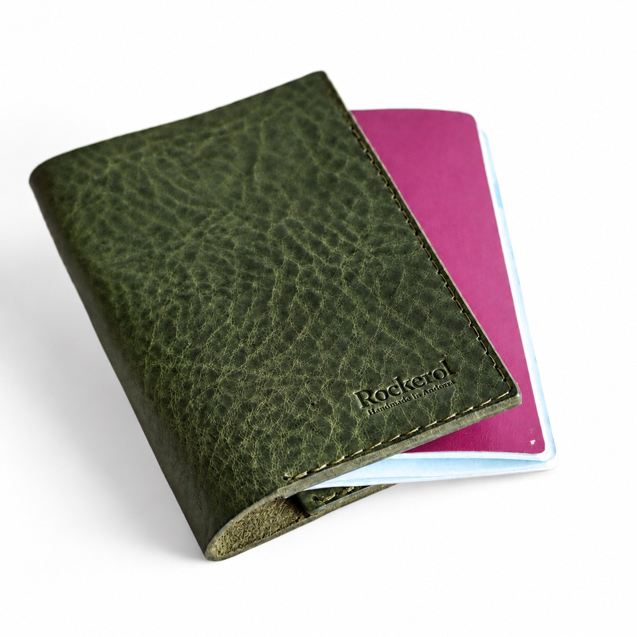Funda de passaport · Verd · simulació de color