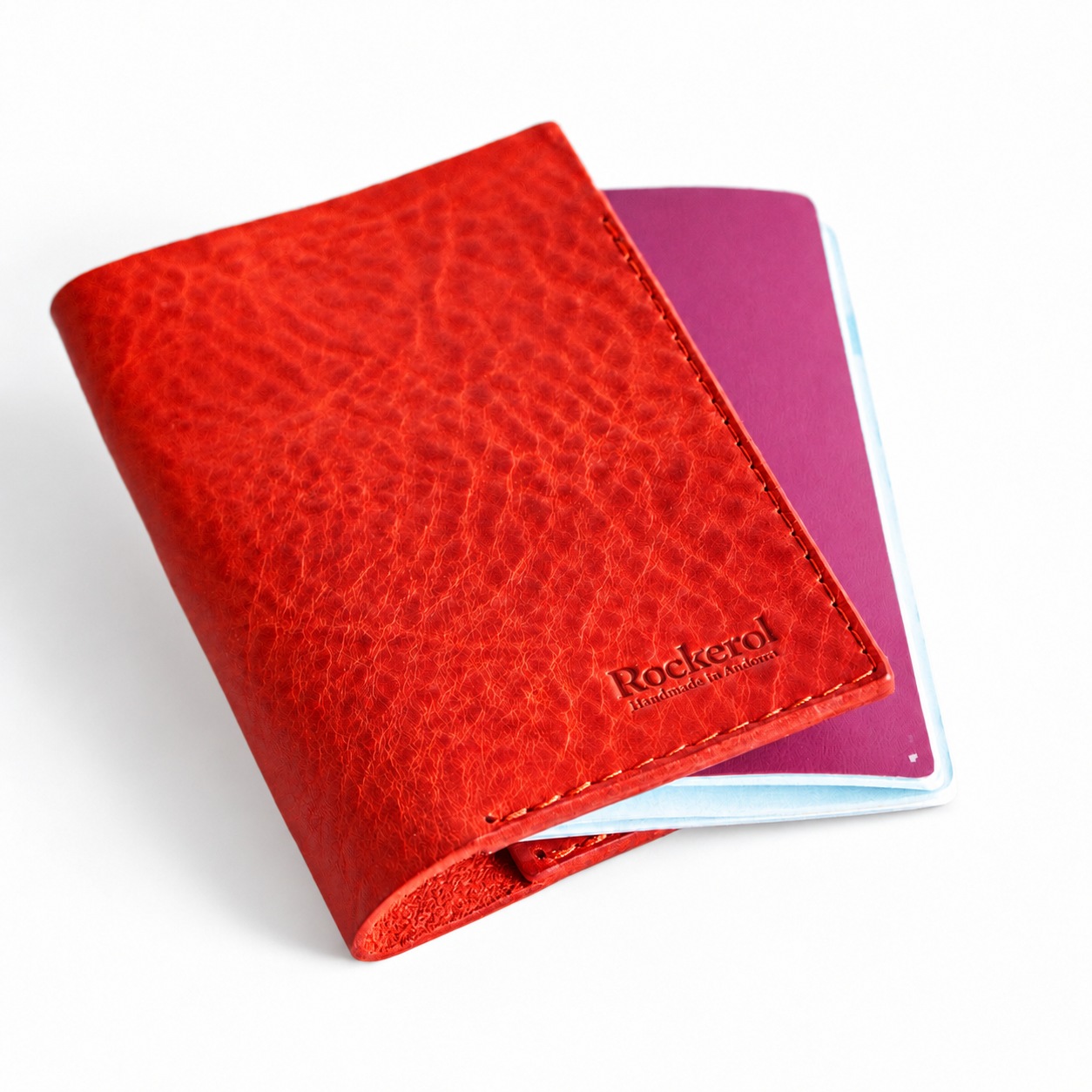 Funda de passaport · Vermell · simulació de color